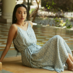 Woman in a summer dress