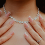 Modern woman wearing jewellery