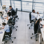 employees working at a startup
